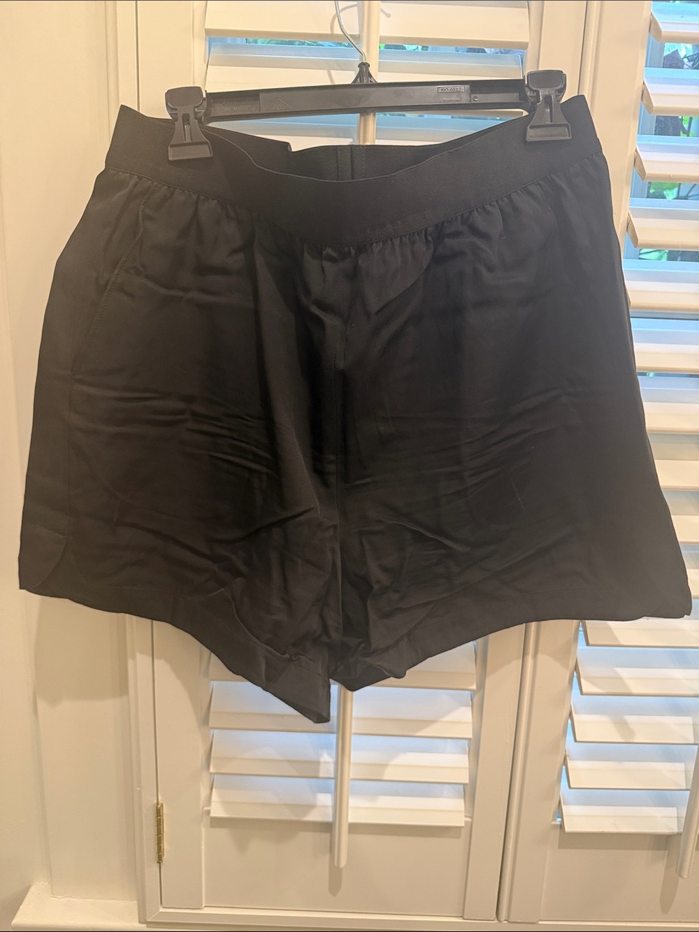 TIBI Black Women’s Relaxed Elastic-Waist Shorts